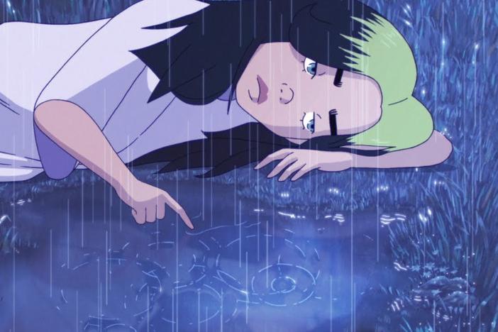 A still from Billie Eilish's video for "my future"
