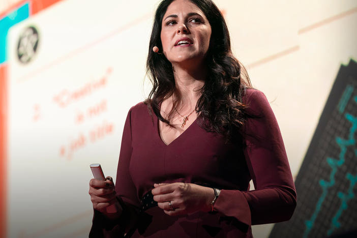 Writer and Anthropologist Laurel Braitman speaks from the TED stage.