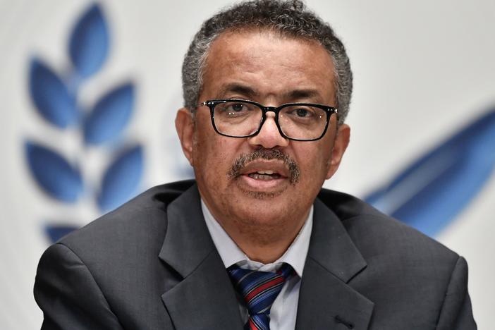 World Health Organization Director-General Tedros Adhanom Ghebreyesus says that while some COVID-19 vaccine candidates have progressed to phase three testing, the world must remain reliant on "the basics" of disease control. Tedros is seen here last month in Geneva.