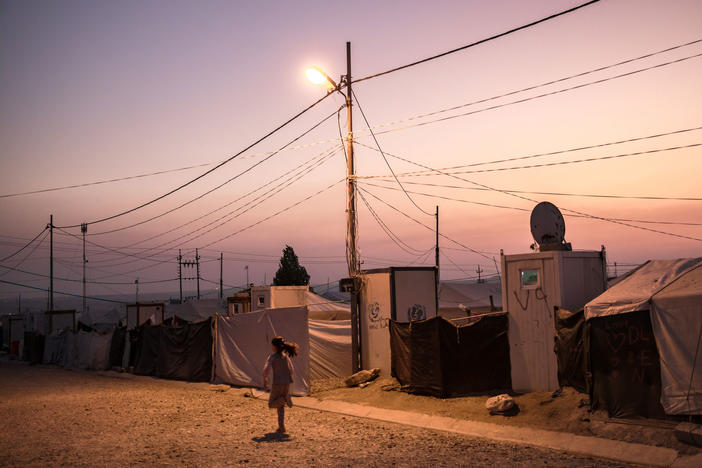 About 200,000 displaced Yazidis are in camps in the Kurdistan Region of Iraq. Many are waiting for help to rebuild homes damaged or destroyed by ISIS in 2014.