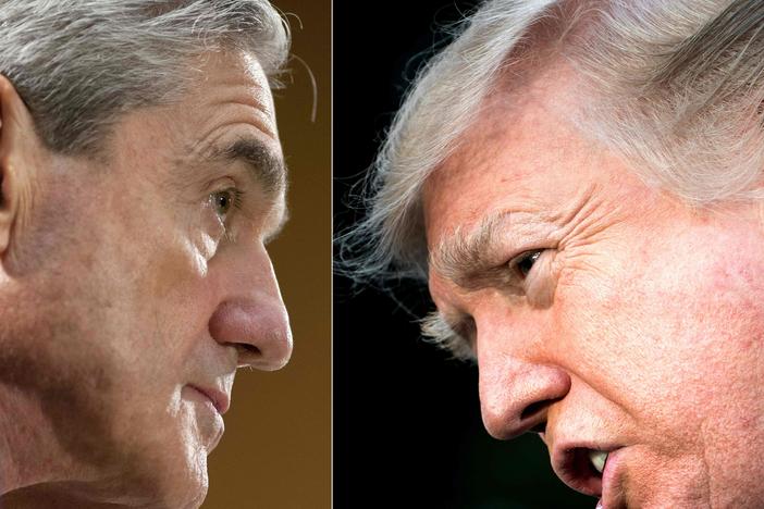 Robert Mueller (left) "gave the president a free pass effectively on the fact that he repeatedly committed obstruction of justice," legal analyst Jeffrey Toobin says.
