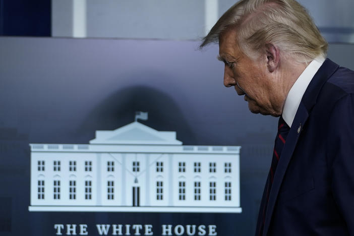 "It's easy and I think it's a beautiful setting," President Trump said of giving his Republican renomination speech from the White House.
