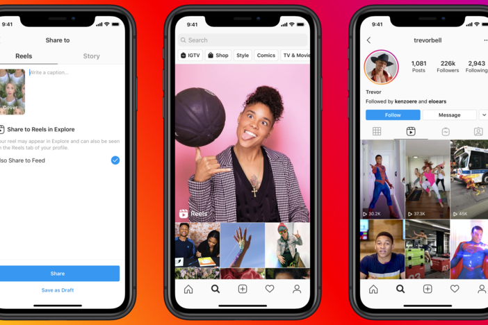 Facebook's new Reels feature on Instagram allows users to create and share short videos, similar to TikTok.
