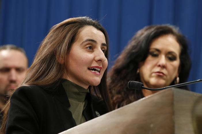 California Assembly member Monique Limón (foreground) introduced a bill to create a financial watchdog agency for the state.