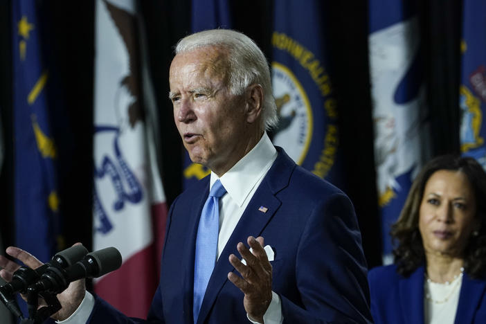 Democratic presidential candidate former Vice President Joe Biden and his running mate Sen. Kamala Harris will take the helm of their party at the virtual convention, with a challenge to offer voters a vision of the future.