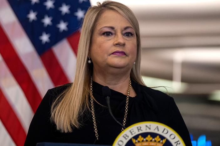 Puerto Rico Gov. Wanda Vázquez, pictured in June, admitted defeat in a primary election Sunday.