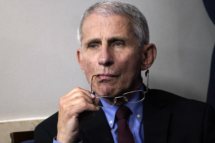 Dr. Anthony Fauci is resting at home after undergoing surgery Thursday to remove a polyp on his vocal cord, according to the National Institute of Allergy and Infectious Diseases.
