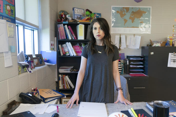 Kaitlyn McCollum, pictured here in 2018, was teaching high school in Tennessee when her federal TEACH Grants were turned into more than $20,000 in loans.