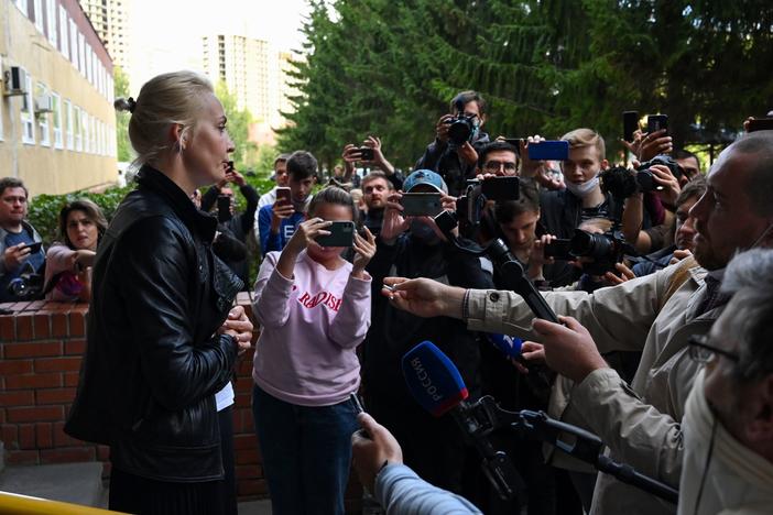 Yulia Navalnaya, wife of Russian opposition leader Alexei Navalny, says she has been blocked from seeing her husband and from moving him to a clinic in Berlin.