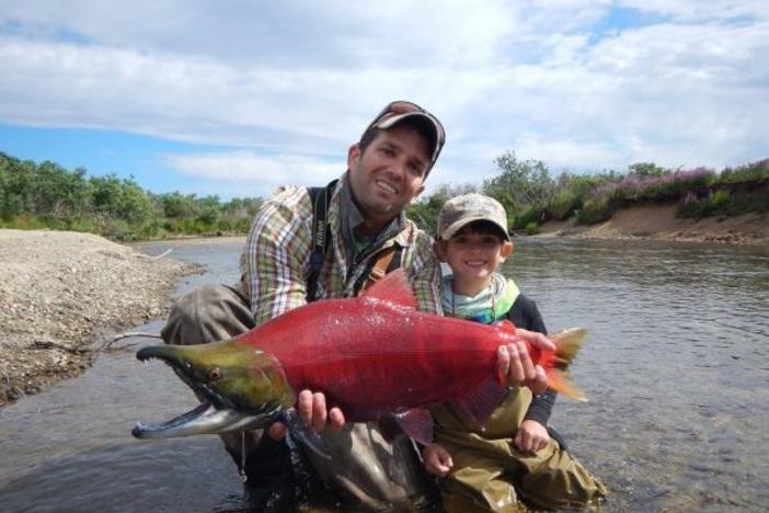 Donald Trump Jr. posted this photo of himself on Facebook in 2014. He tweeted his opposition to Alaska's Pebble Mine this month, noting its potential harm to a salmon fishery.