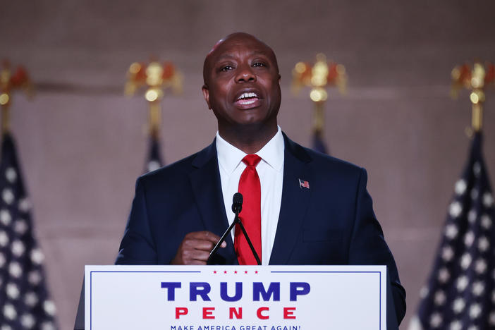 Sen. Tim Scott, R-S.C., gave a policy-driven and hopeful speech at the Republican National Convention on Monday.