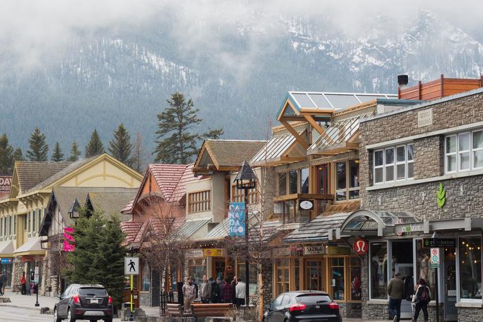 A Kentucky man faces stiff consequences after being charged with breaking Canada's Quarantine Act in Banff, Alberta, in June. The town of Banff is seen here in April 2017.