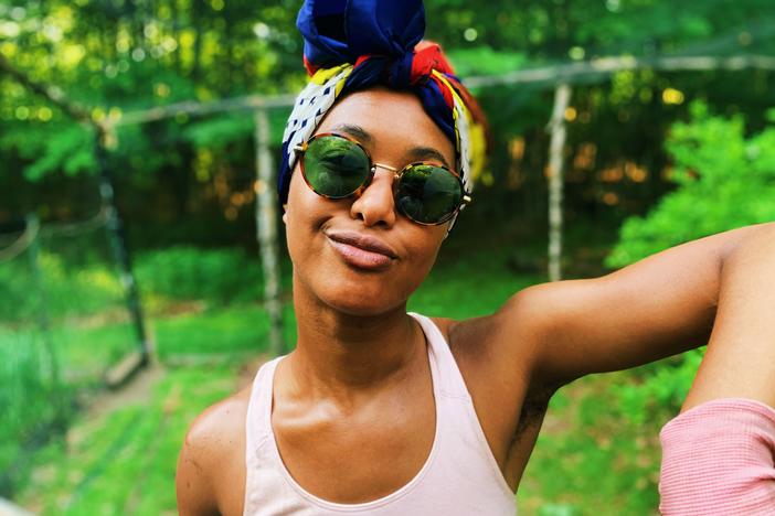 Randa Leigh, one-half of the R&B-ish duo Black Grapefruit alongside Brian Dekker, the photographer.