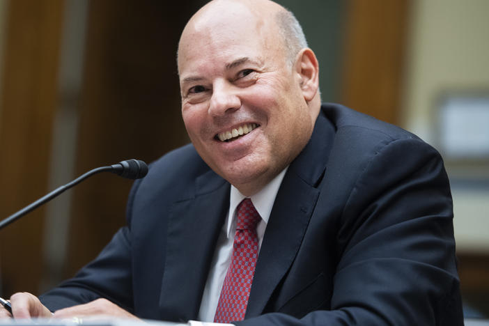 Postmaster General Louis DeJoy testifies this week during a House Oversight and Reform Committee hearing.
