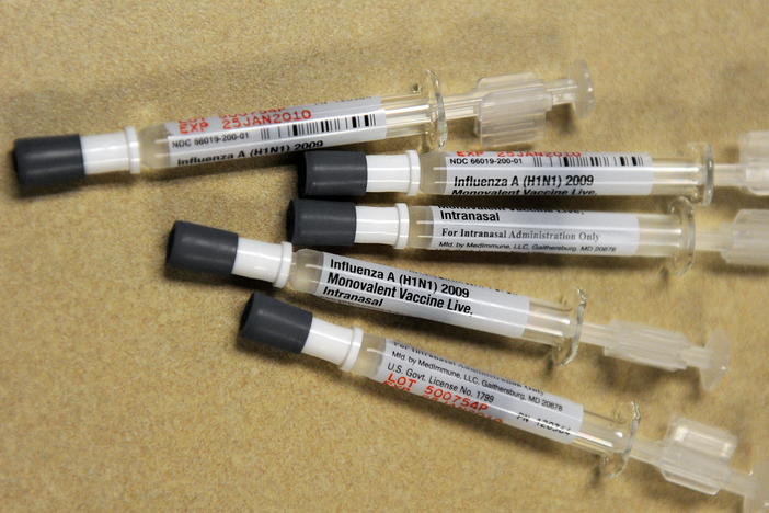 Several influenza vaccines have been made in the form of a nasal spray, instead of an injection. The sprays confer two kinds of immunity to the recipient but can be difficult technologically to make.