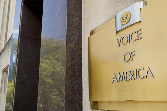 Veteran journalists of the Voice of America say the head of their parent agency is endangering their safety and national security.