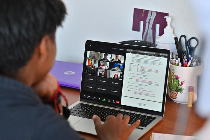 More companies and schools are turning to Zoom's video meetings during the coronavirus pandemic, boosting sales and profit.