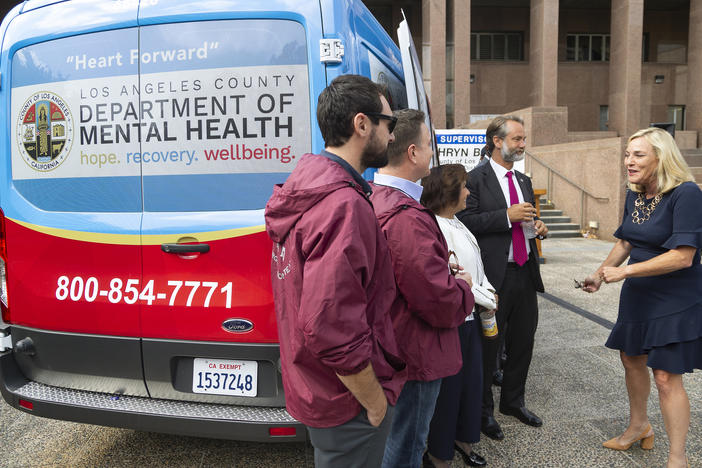 Los Angeles County last fall unveiled one of its 10 Department of Mental Health vans aimed at, among other things, reducing long waiting periods for the transport of individuals experiencing a mental health crisis.