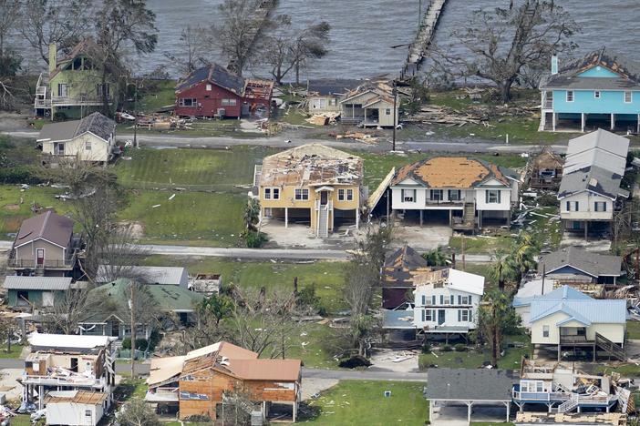 Hurricane Laura left scattered debris and damaged homes in Lake Charles, La. last week. The state has reported 15 deaths associated with the storm, with more than half of those attributed to improper use of portable generators.