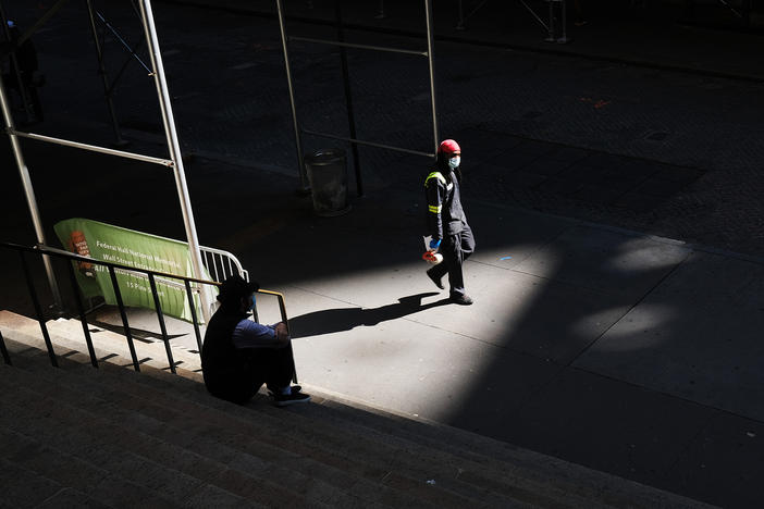 A walk through the streets of New York during the pandemic echoes the loneliness and isolation many Americans are feeling in their battle against a virus that has brought multiple traumas — with no end in sight.