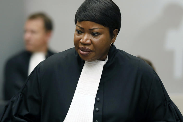 International Criminal Court Chief Prosecutor Fatou Bensouda, seen here in 2018, has been added to the U.S. Treasury's sanctions list. She is leading the court's investigation into alleged U.S. war crimes in Afghanistan.