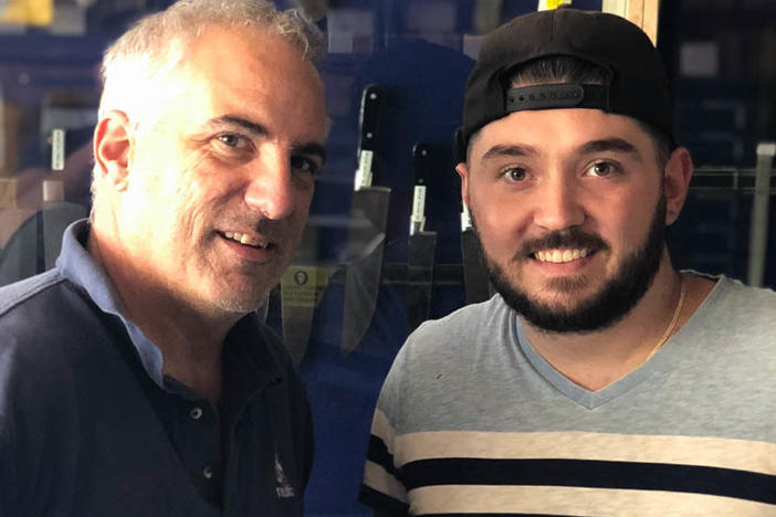 During a StoryCorps interview last week, Joe Bianco, left, and his son Peter, reflected on their craft — one that's been honed in their Brooklyn tool shop for three generations.
