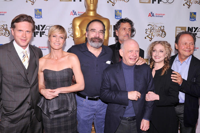 Cary Elwes, Robin Wright, Mandy Patinkin, Chris Sarandon, Wallace Shawn, Carol Kane and Billy Crystal attend the 25th anniversary screening and cast reunion of <em>The Princess Bride</em> in 2012. Several cast members are reuniting for a virtual fundraiser on Sept. 13 to support Wisconsin Democrats.