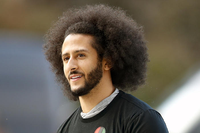 Free agent quarterback Colin Kaepernick will appear in the latest update of the Madden NFL 21 franchise. Kaepernick is seen above ahead of a workout for NFL football scouts and media in Riverdale, Ga., in 2019.