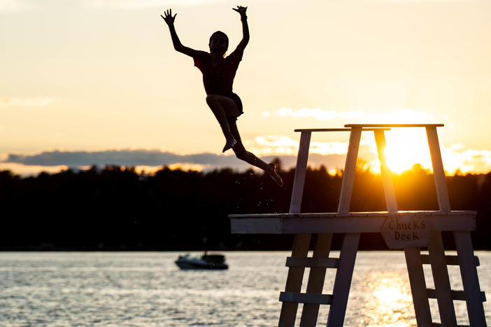 Camp Robin Hood in Freedom, N.H., was one of the few around the country to offer a summer sleepover camp. This fall, it's offering a program where students can live and attend classes remotely.