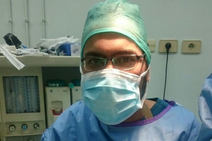 "You have to be calm because people are scared, the civilians and the patients are scared, and they can't see you scared," Dr. Omar Ibrahim says of his years as a surgeon in a Syrian war zone.