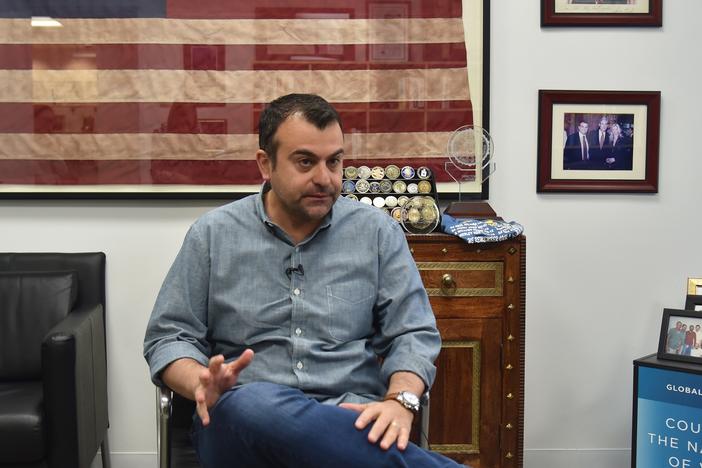 Former FBI Agent Ali Soufan, shown here in New York in 2018, interrogated many al-Qaida suspects after the Sept. 11, 2001 attacks. Soufan's 2011 book on that topic, <em>The Black Banners</em>, included many redactions. A new version was released this week without the redactions.