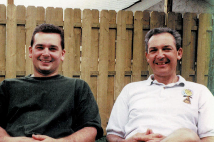 Left to right: Albert Petrocelli Jr., Mark Petrocelli and Albert Petrocelli Sr., on Father's Day in 1989, at Mark's home in New York.
