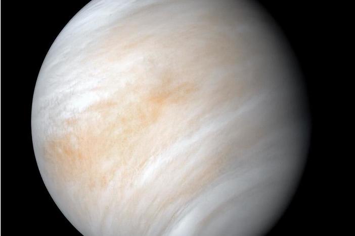 The images used to create this view of Venus were acquired by the Mariner 10 craft on Feb. 7 and 8, 1974. Decades after the Mariner 2 flew by the planet in 1962, much about the planet remains unknown.