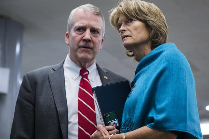 Sens. Dan Sullivan (left) and Lisa Murkowski, both Republicans from Alaska, have joined Sen. Brian Schatz, a Democrat from Hawaii, in introducing a bipartisan bill that would extend reporting deadlines for 2020 census results.
