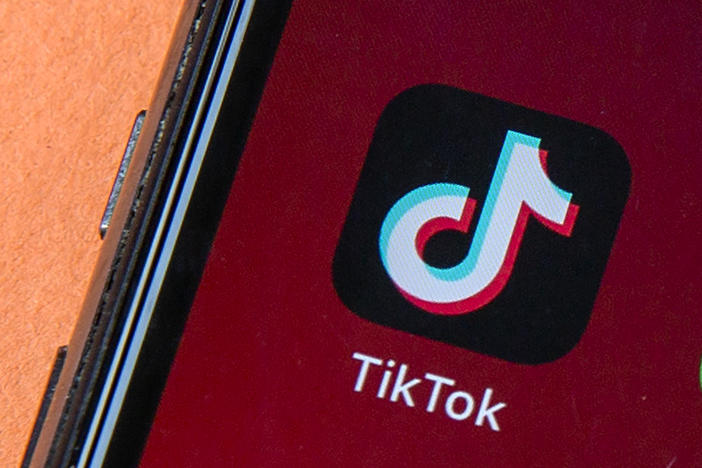 Icons for the smartphone apps TikTok and WeChat are seen on a smartphone screen in Beijing. President Trump said he does not plan to support any deal to save TikTok in the U.S. that keeps China-based ByteDance as its majority owner.