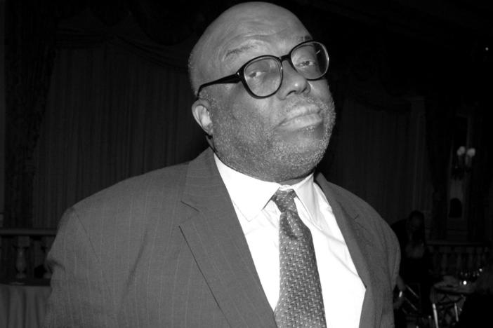 Stanley Crouch, photographed during The New School for Jazz and Contemporary Music's Beacon Awards Gala on Feb. 27, 2006 in New York.
