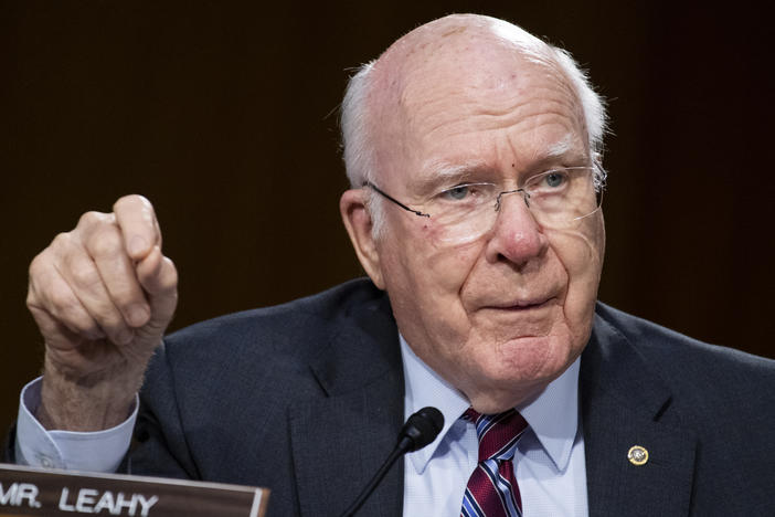 Sen. Patrick Leahy, D-Vt., says it would be "political hypocrisy" for Majority Leader Mitch McConnell, R-Ky., to hold a vote before Election Day on any nominee to replace Supreme Court Justice Ruth Bader Ginsburg.