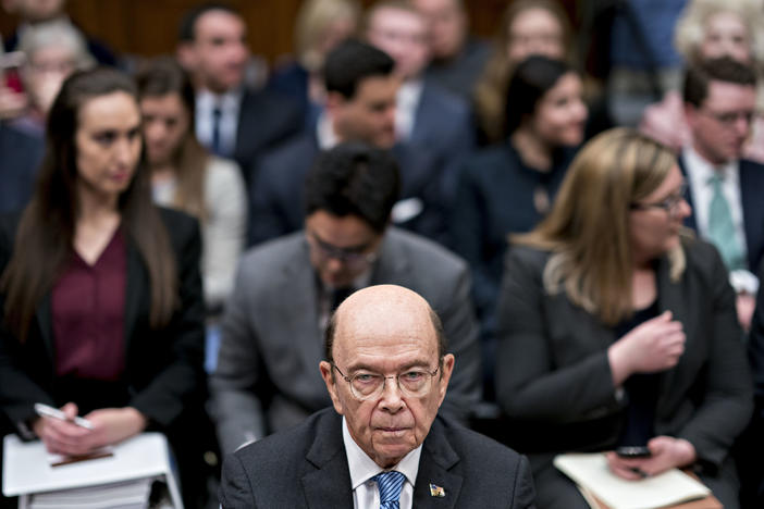Commerce Secretary Wilbur Ross, who oversees the Census Bureau, waits for a House Oversight and Reform Committee hearing to begin in Washington, D.C., in 2019. In July, Ross directed bureau officials to speed up the 2020 census to end counting a month early, on Sept. 30.