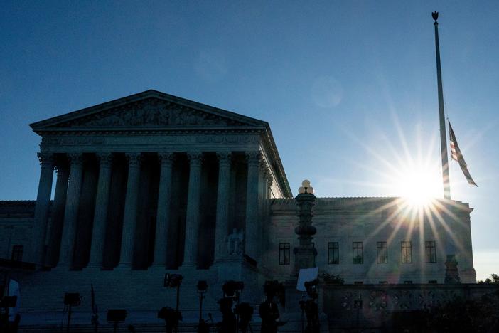 President Trump said he is looking at five potential nominees to fill the Supreme Court seat left by the death of Justice Ruth Bader Ginsburg.