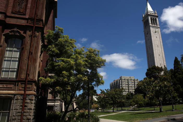 The UC Berkeley campus sits empty on July 22.The University of California admitted at least 64 students over more qualified applicants due to the students' connections to university staff or donors, according to a California state audit released Tuesday.