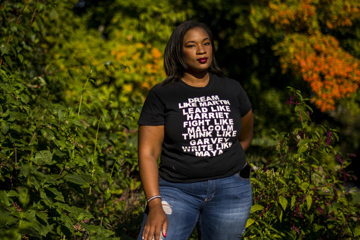 Tanisha Long founded an unofficial Black Lives Matters chapter in Pittsburgh. She is actively campaigning for Joe Biden to win Pennsylvania, a key swing state in the election.