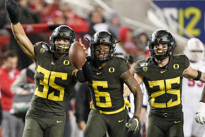 University of Oregon are the current Pac-12 Champions, beating Stanford University in Dec. 2019.