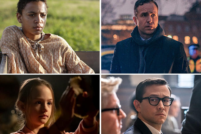 (Clockwise from upper left) Joshua Caleb Johnson in<em> The Good Lord Bird,</em> Rafe Spall in<em> The Salisbury Poisonings,</em> Whoopi Goldberg in<em> The Stand, </em>Nicole Kidman in<em> The Undoing, </em>Joseph Gordon-Levitt in <em>The Trial of the Chicago 7 </em>and Amelie Smith in <em>The Haunting of Bly Manor</em>