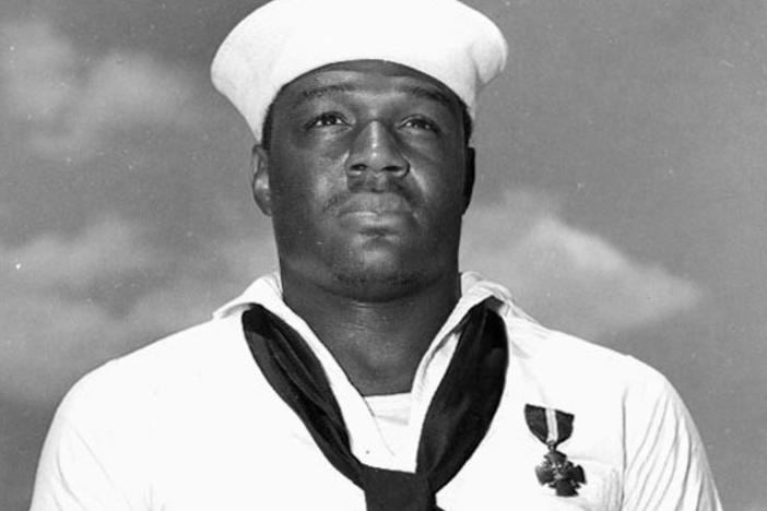 Doris "Dorie" Miller, U.S. Navy mess attendant 2nd class, became one of the first American heroes of World War II for his actions during the Japanese attack on Pearl Harbor.