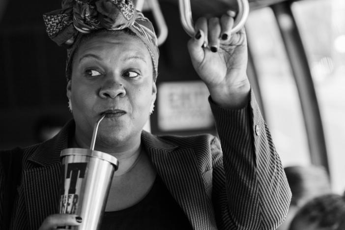 Filmmaker Radha Blank stars as a fictionalized version of herself in <em>The Forty-Year-Old Version</em>. The film, which began as a Web series, was inspired by Blank's own experience as a playwright and rapper in Harlem.