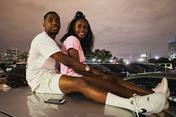 Siree and Ayana Morris, the owners of Newark's Moonlight Cinema, a drive-in movie theater.