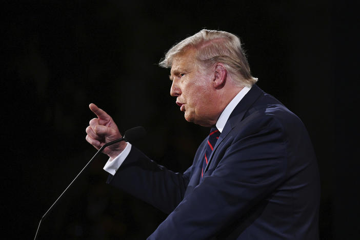 President Trump participates in the first presidential debate, held on Tuesday evening in Cleveland at Case Western Reserve University and Cleveland Clinic.