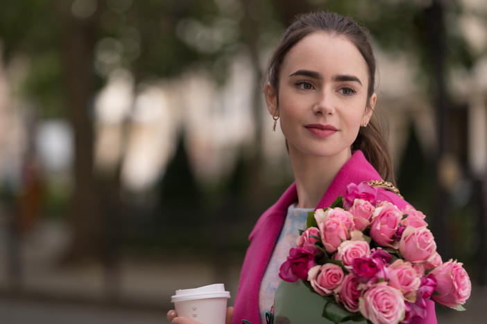 Lily Collins plays Emily in <em>Emily in Paris</em>.