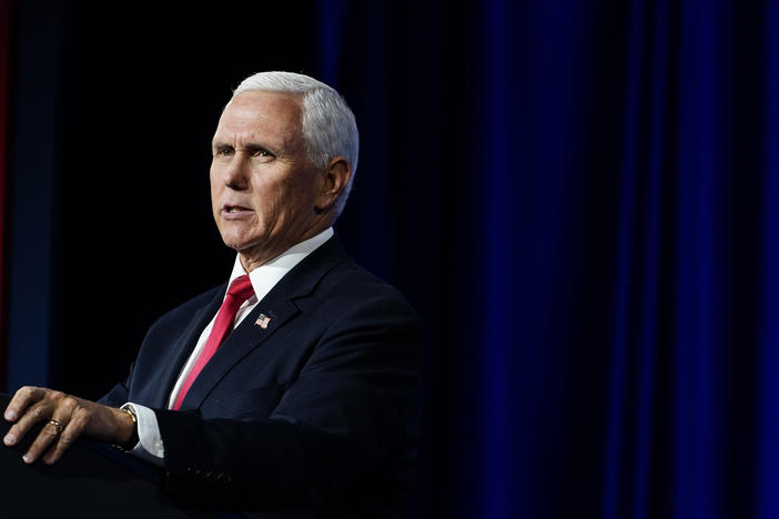 Vice President Mike Pence speaks during a Faith and Freedom Coalition policy conference on Wednesday, Sept. 30 in Atlanta.