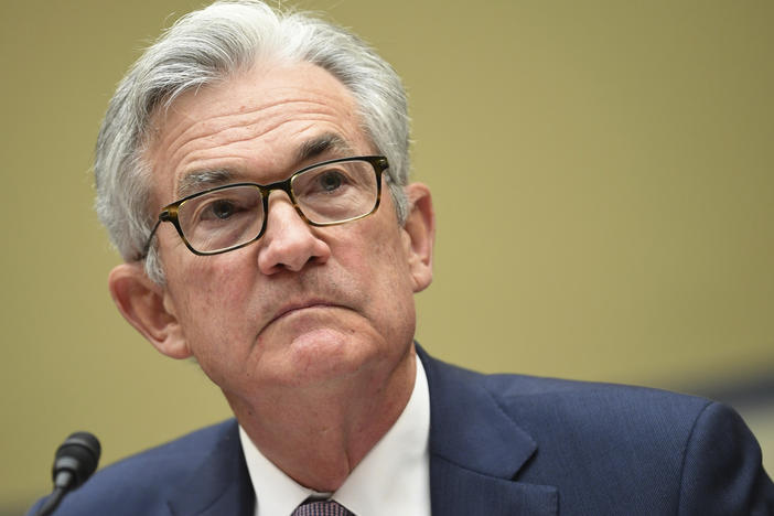 Federal Reserve Chairman Jerome Powell testifies last month during a House Select Subcommittee on the Coronavirus Crisis hearing. Powell continues to warn the U.S. economy needs more stimulus to recover from the pandemic.